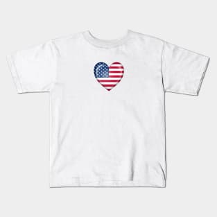 American Heart Flag Kids T-Shirt